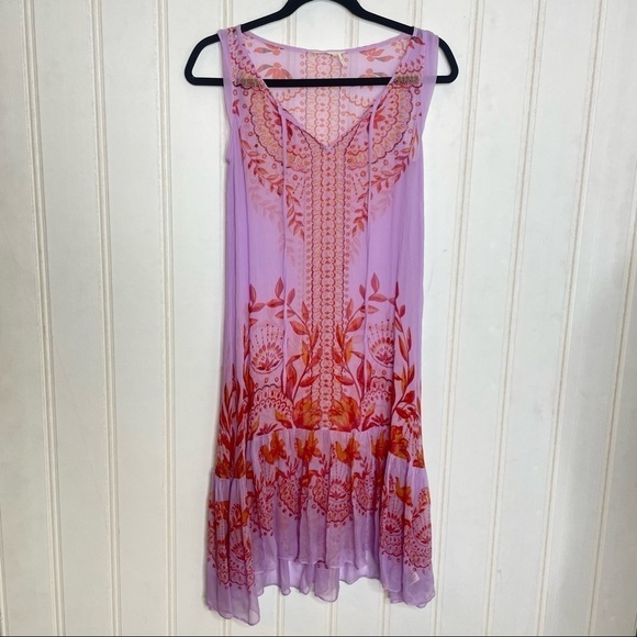 Anthropologie Wisteria Silk Dress 171 - Picture 4 of 12